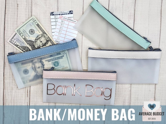 Money Bag, Bank Bag, Cash Envelopes, Cash Stuffing Clear Envelopes,budget  Binder, Laminated Cash Envelopes, Budget Book, A6 Binder 