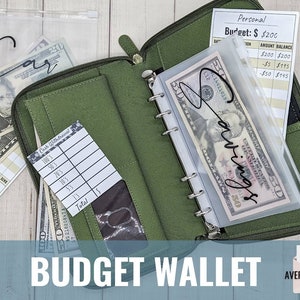 Budget Wallet, Cash Envelopes, A6 Binder, Clear Envelopes, Laminated Cash Envelopes, Dave Ramsey, Cash Divider, A6 Budget Binder