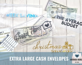 Cash Envelopes, A6 Envelopes, Budget Cash Envelopes, Savings Envelopes, Cash Envelope System, A5 A7 Budget Binder Book