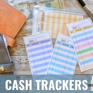 Cash Envelope Tracker, Vertical Cash Trackers, Balance Sheet, Dave Ramsey, Budgeting Envelopes, Laminated Envelope