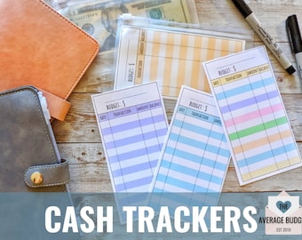 Cash Envelope Tracker, Vertical Cash Trackers, Balance Sheet, Dave Ramsey, Budgeting Envelopes, Laminated Envelope