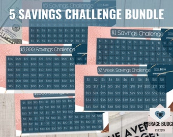 Savings Challenge Bundle, 9, Cash Envelopes, Saveopoly, Printable, Cash Saving, Cash Spending, Cash Envelopes, Budget Binders
