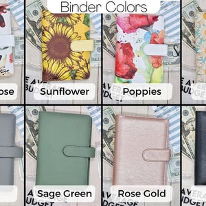 Budget Binder, Cash Envelope System, A5 A6 A7 Binder, Laminated Cash Envelope System, Dave Ramsey, Kate Spade, Filofax, Budget Inserts image 2