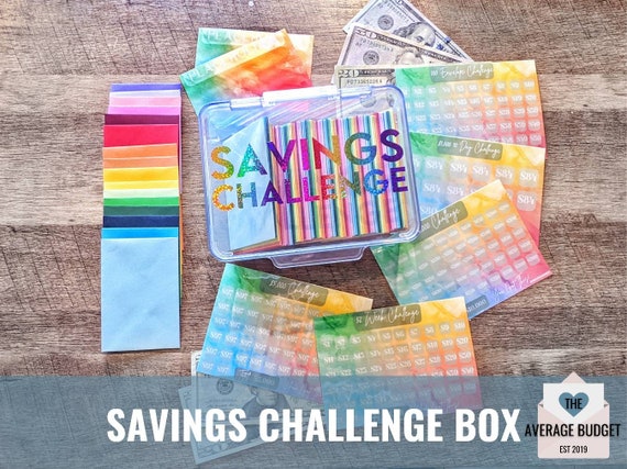 100 Envelope Challenge Binder, Budget Binder with Cash Envelopes