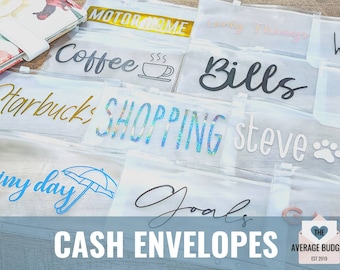 Cash Stuffing Envelopes, A6 Envelopes, Laminated Cash Envelopes, Savings Envelopes, Cash Envelope System