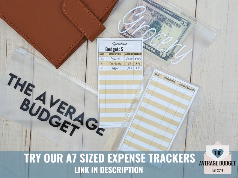 A7 Binder Cash Envelopes A7 Cash Envelopes Budget Binder Etsy