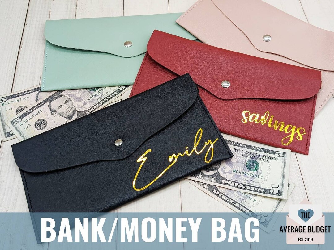Leather Cash Envelope, Money Bag, Bank Bag, Cash Envelopes, Envelopes