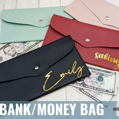 Money Bag Bank Bag Cash Envelopes Budget Binder Laminated Etsy