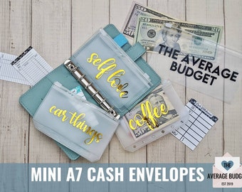 Cash Envelopes, A7 Envelopes, Laminated Cash Envelopes, Savings Envelopes, Cash Envelope System