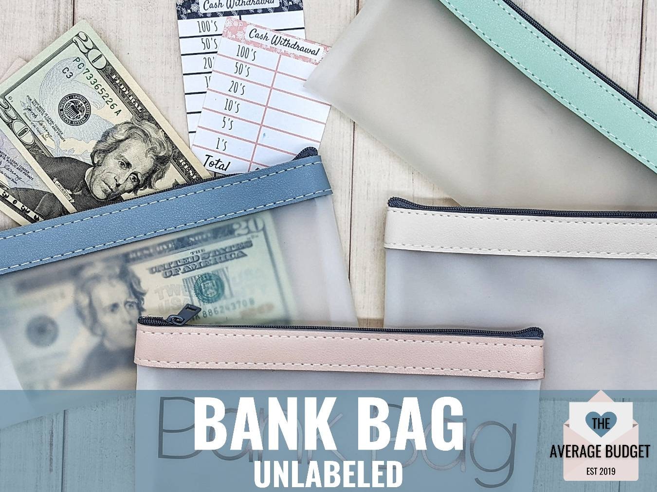 Philadelphia Fidelity Trust Bank Deposit Money Bag Zipper Lock NO KEY  Vintage