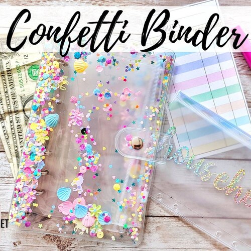 Zipper Cash Envelopes A6 Money Binder Clear Envelopes Etsy