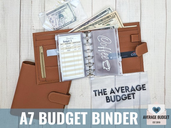 A7 Budget Binder Set - Mini Money Organizer for Cash Saving, Stuffing  Envelope System with Binder Pockets, Sheets and Stickers