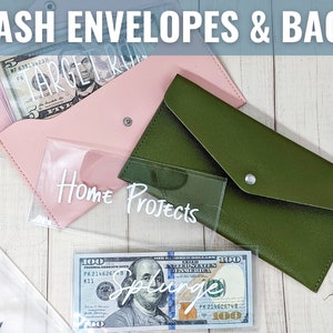 Cash Envelope Bag, Cash Stuffing, Money Bag, Bank Bag, Cash Envelopes, Budget Binder, Laminated Cash Envelopes, Budget Book
