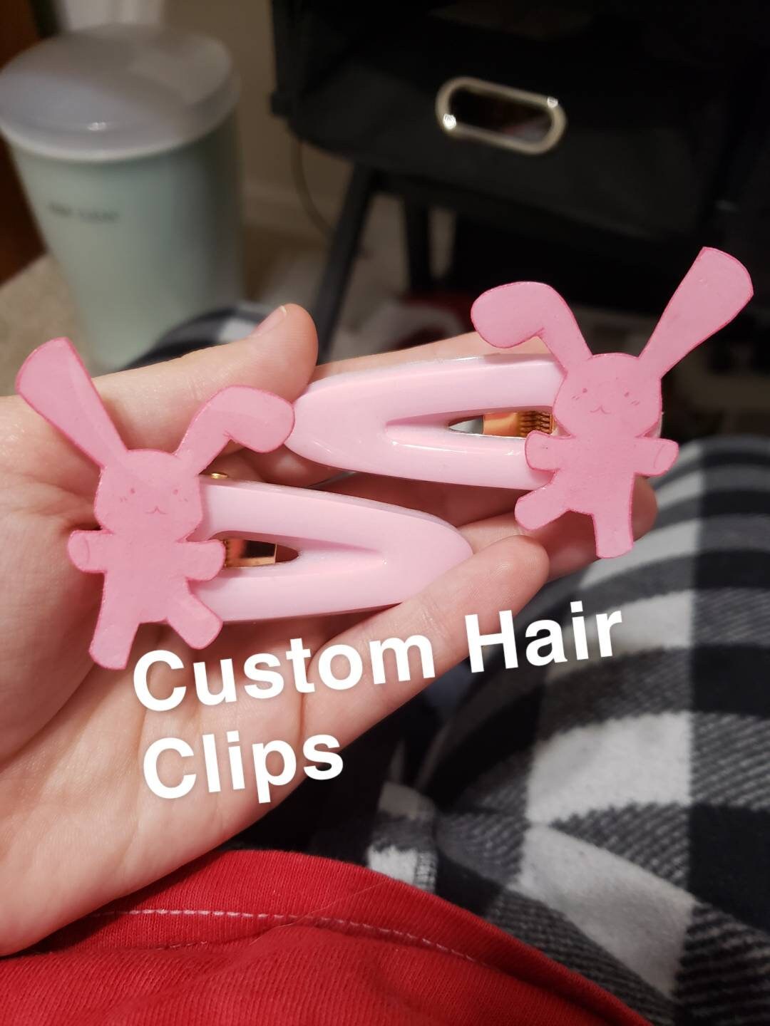 Custom Hair Clips Etsy
