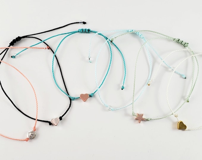 Custom Adjustable String Bracelet: Personalized Friendship Gift