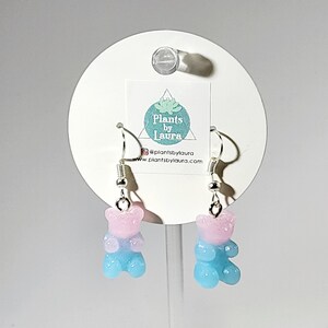 Gummy Bear Earrings/Lifesize Gummy Bear Earring/Cute Food Jewelry/Candy Earrings/Kawaii Style/Assorted Colors/