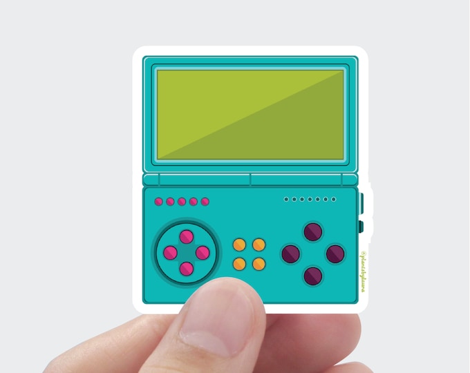 Pastel DS Handheld Sticker: Water-Resistant Vinyl Decal