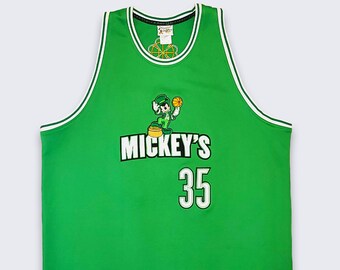 Mickey Mouse Vintage Celtics Irish Disney Basketball Jersey