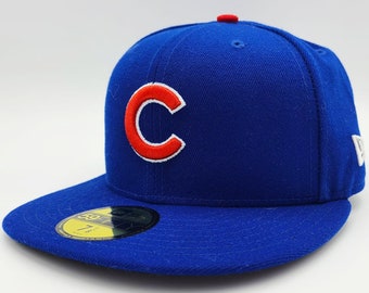 Chicago Cubs Special Edition New Era Baseball Hat - 2016 Postseason Edition - NWT - Blue and Red Cap - Fitted Size 7 1/8 - FREE SHIPPING