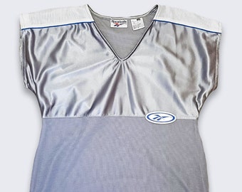 Reebok Vintage 00s Silver Crop Top Shirt - Women's Size Small - FREE SHIPPING -