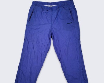 Adidas Vintage 90s Purple Jogger Track Pants - Has Pockets Unisex Style Stitched Logo Waist with Drawstring - Size XL or XXL - Free SHIPPING