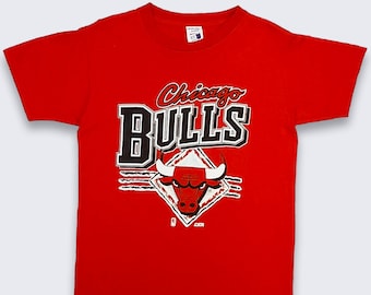 Vintage 90s Chicago Bulls Graphic Single Stitch T - Shirt - XL