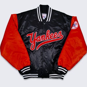 New York Rangers, NHL One of A Kind Vintage Starter Bomber Jacket with Three Crystal Star Design