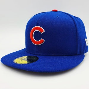Chicago Cubs Special Edition New Era Baseball Hat - 2016 Postseason Edition - NWT - Blue and Red Cap - Fitted Size 7 1/8 - FREE SHIPPING