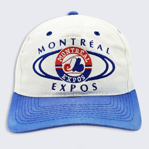Montreal Expos Vintage 90s Home Game Canada Snapback Hat - MLB Baseball Cap - Stitched On Logo - One Size Fits All - FREE SHIPPING