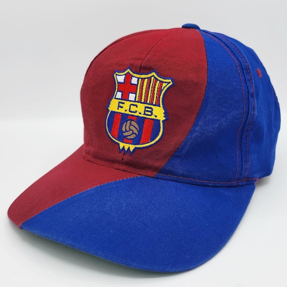 FC Barcelona Vintage Corner Spain Soccer Strapback Hat - Football Baseball Style Cap - La Liga Santander Spain - One Size - Free Shipping