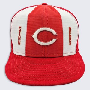 Cincinnati Reds Vintage 80s Trucker Snapback Hat - Red & White