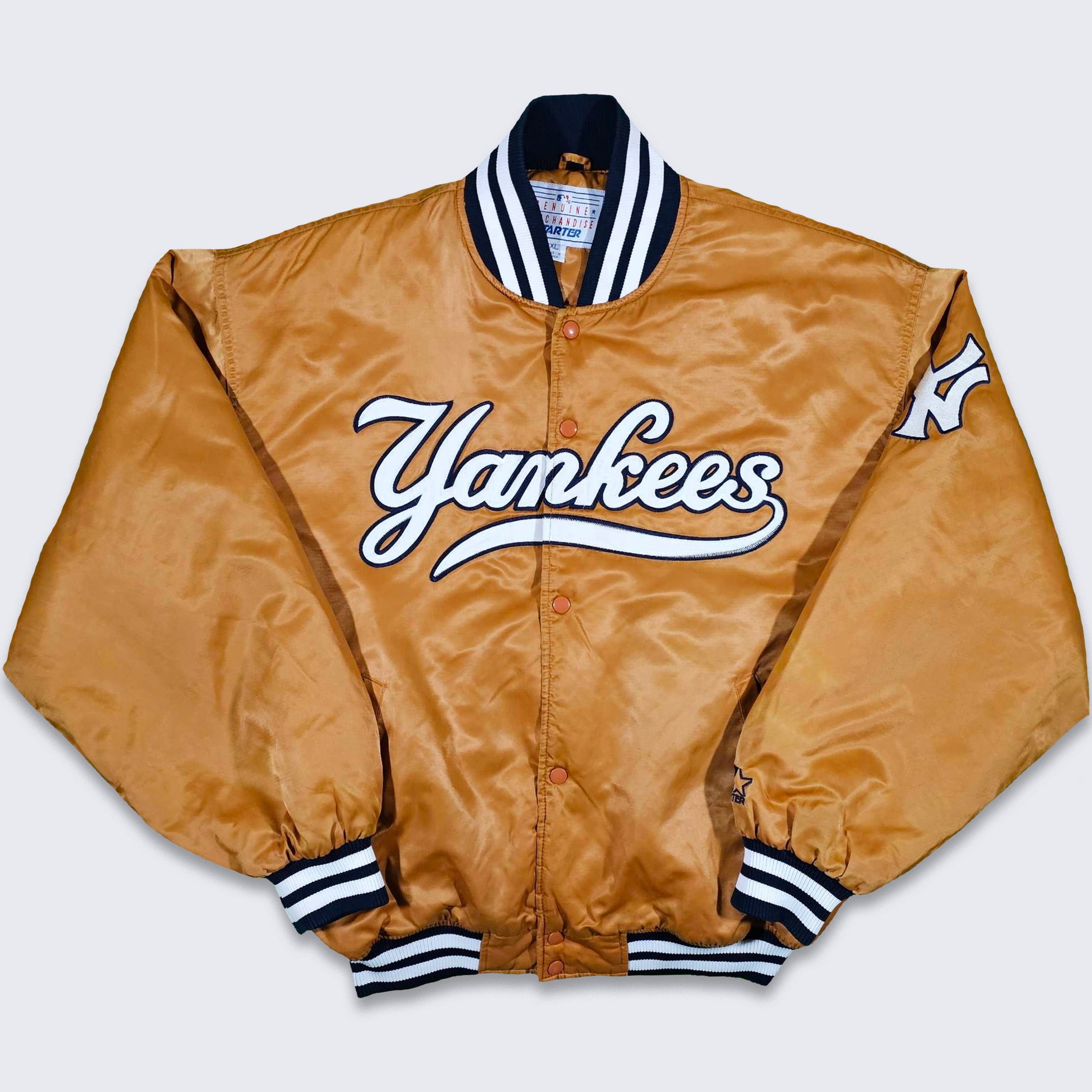 Mitchell & Ness, Jackets & Coats, New York Yankees Blue Baseball Jacket  Cooperstown Collection Mitchell Ness M