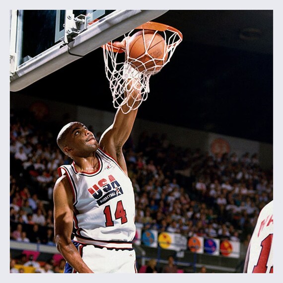 USA Basketball Vintage Charles Barkley Nike Baske… - image 3