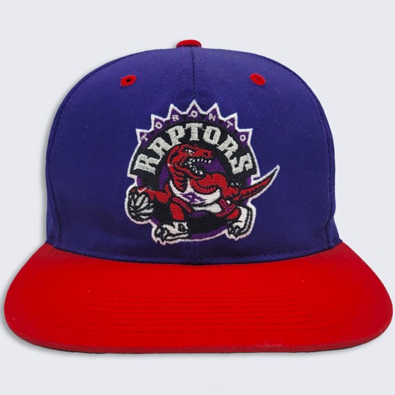Toronto Raptors Vintage 90s Sports Specialties Snapback Hat - Twill - Purple & Red Cap - NBA Licensed - One Size Fits All - Free SHIPPING