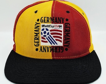 Vintage Fußball 90er WM Snapback Cap - USA 1994 Spiele - Nutmeg Mills Pinwheel Baseball Cap - Einheitsgröße - KOSTENFREIER VERSAND