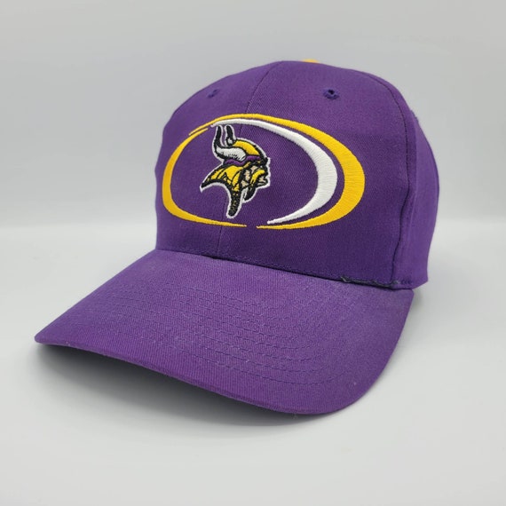 Minnesota Vikings Vintage Twins Strapback Hat - NFL - Yellow & Purple Football Baseball Cap - Stitched on Logos - One Size - FREE SHIPPING