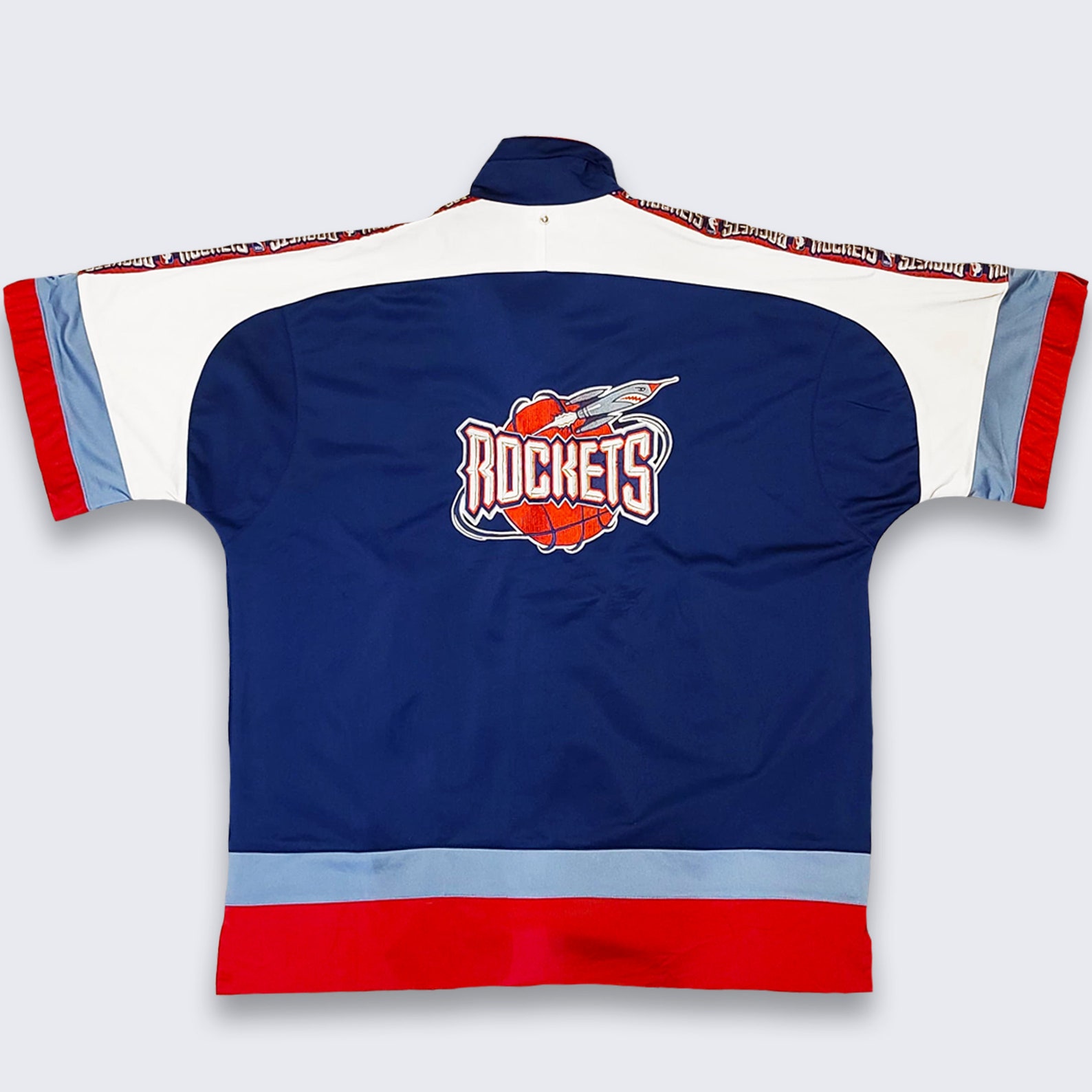 Houston Rockets Vintage 90s Champion Warm Up Shooting Jersey Etsy