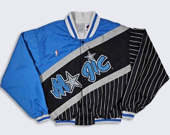 Orlando Magic Vintage 90s Champion Warm Up Jacket - NBA Athletic Coat - Shaq O'Neal & Penny Hardaway Era - Men's Large ( L ) - Free Shipping
