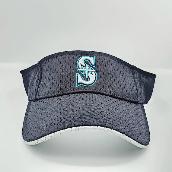 Seattle Mariners Vintage Twins Visor Strapback Hat - Mesh MLB Baseball Cap - NWT - Deadstock - Genuine Merchandise - One Size -Free SHIPPING