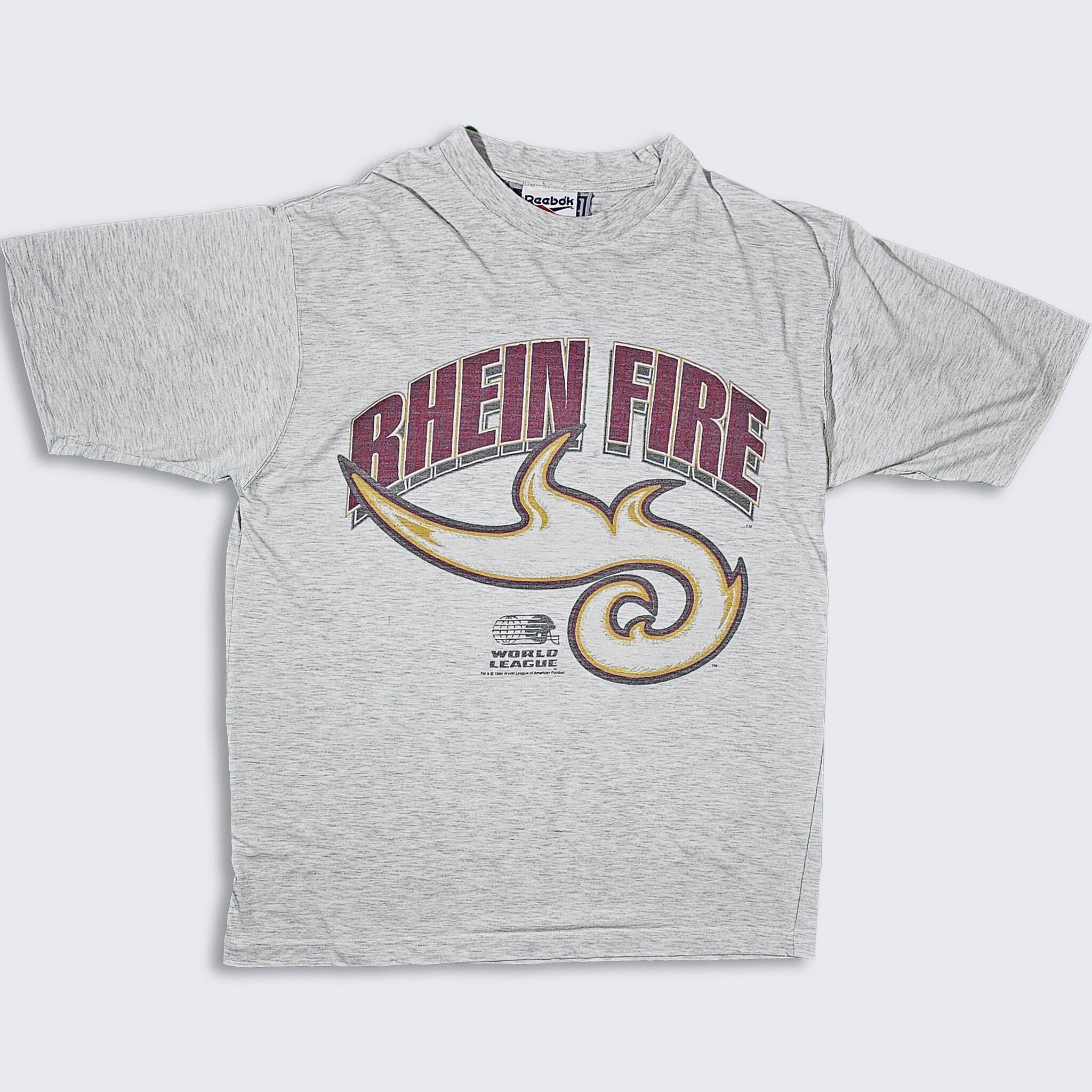 Rhein Fire Vintage 90s Reebok World League of American Football T-shirt NFL  Europe Heather Gray Tee Men\'s Size Large Free Shipping - Etsy Sweden