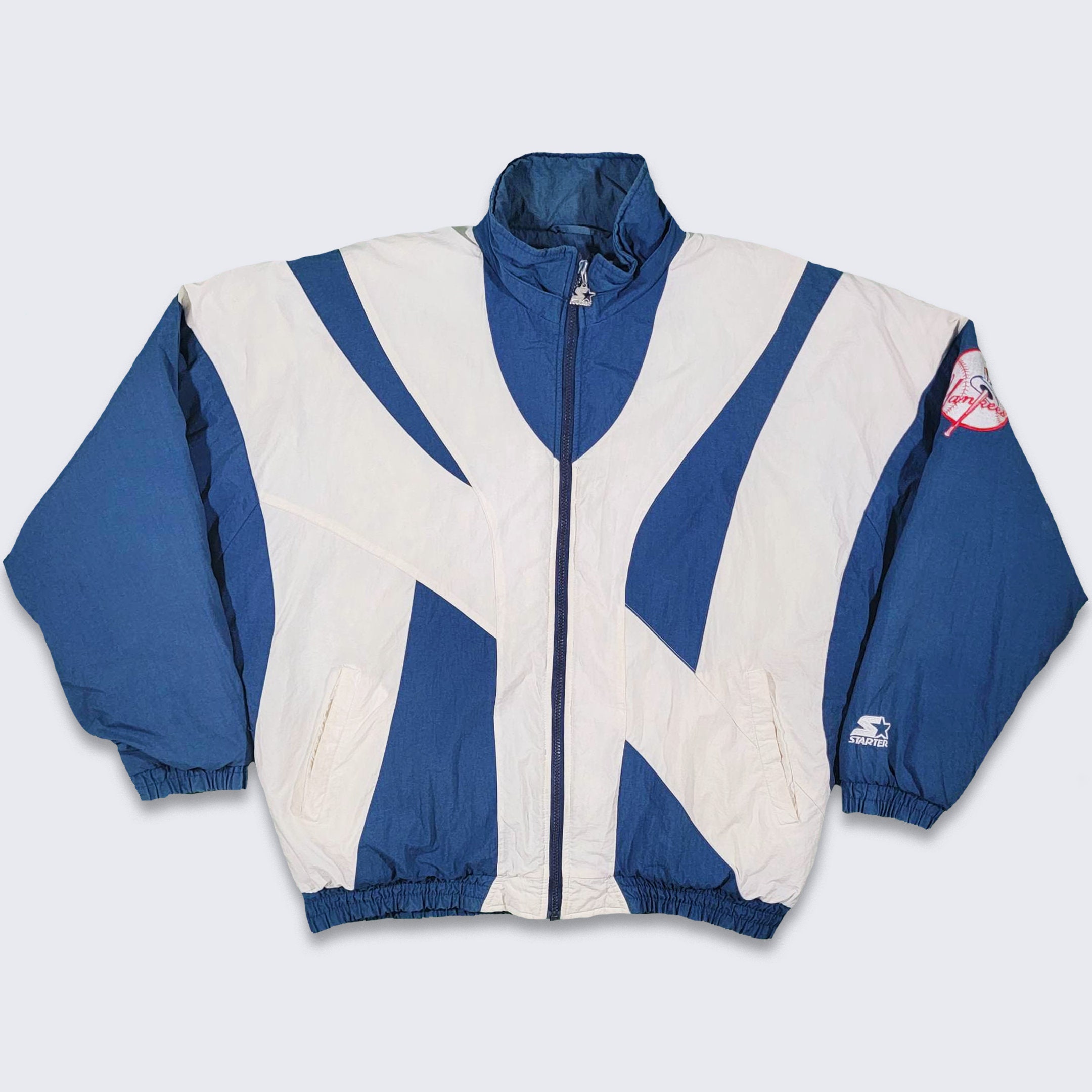 Vintage New York Yankees Nylon Starter Jacket Size Medium – Thrift