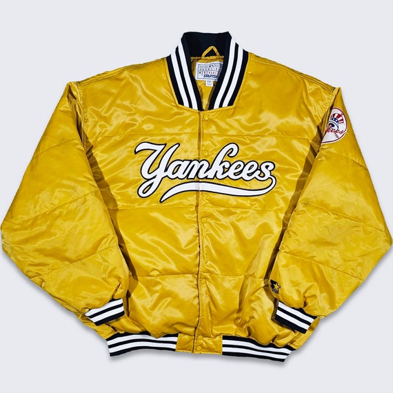 New York Yankees Vintage 90s Starter Puffer Bubble Satin Jacket