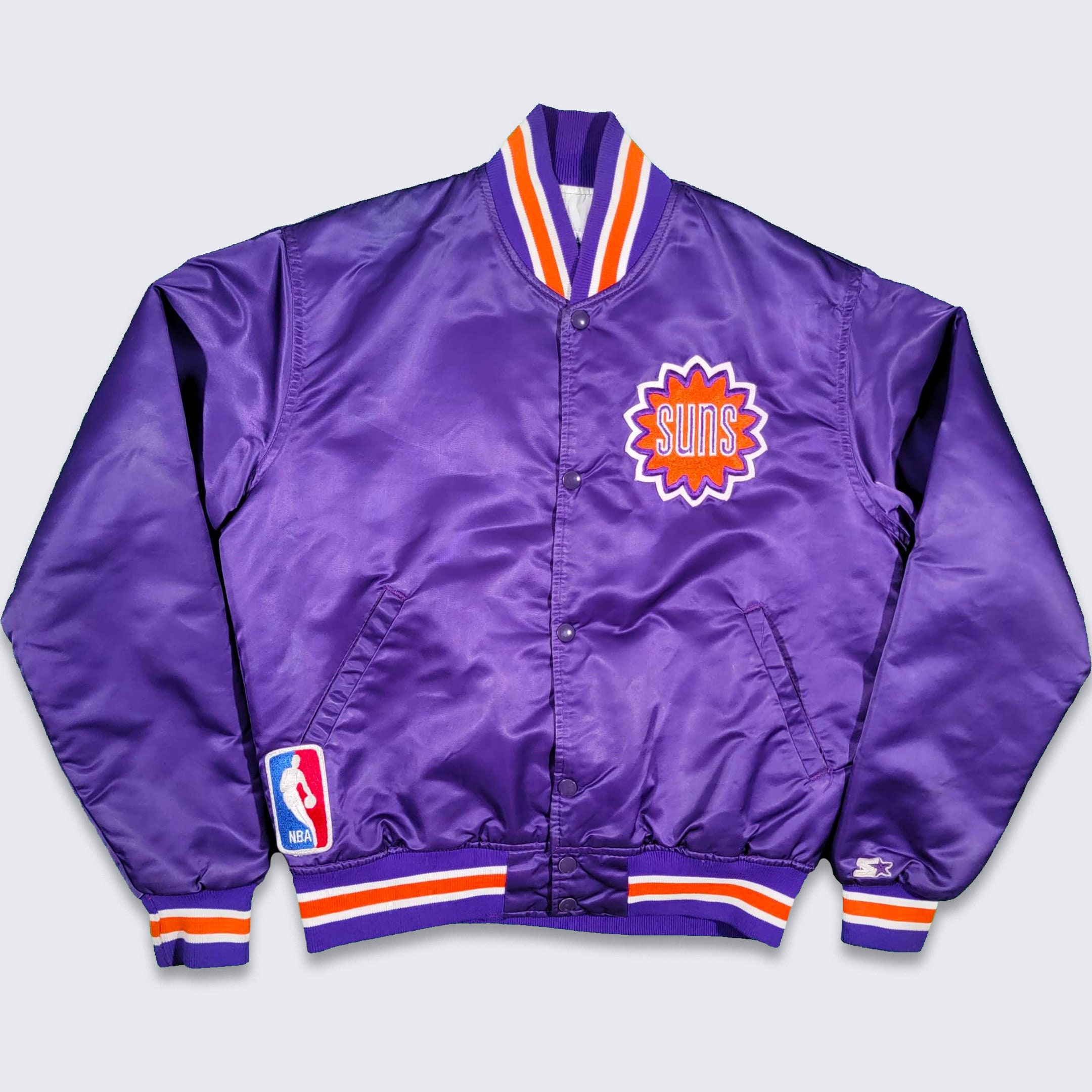 NBA Phoenix Suns Men's Back Cut Team Color Contrast Full Zip Hoodie, Small,  Deep Purple : : Fashion