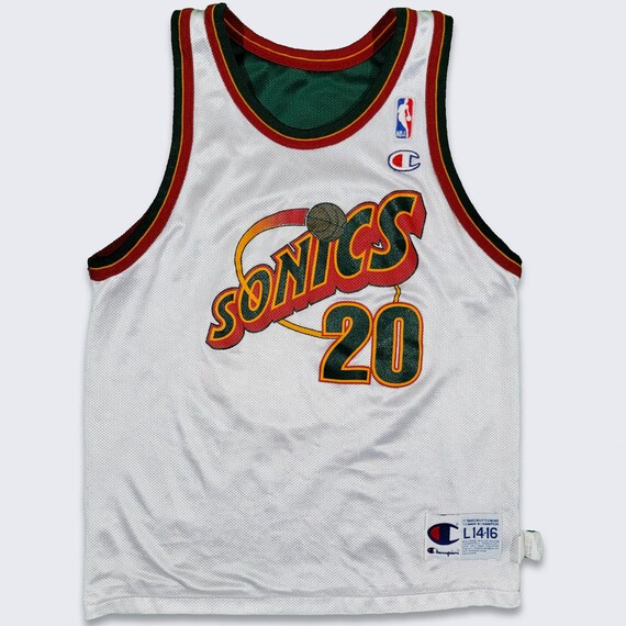 Seattle Super Sonics Vintage 90s Gary Payton Reversible -  Norway