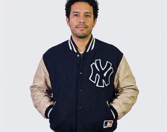 New York Yankees Vintage 90s Felco Varsity Jacket - Wool & Cowhide