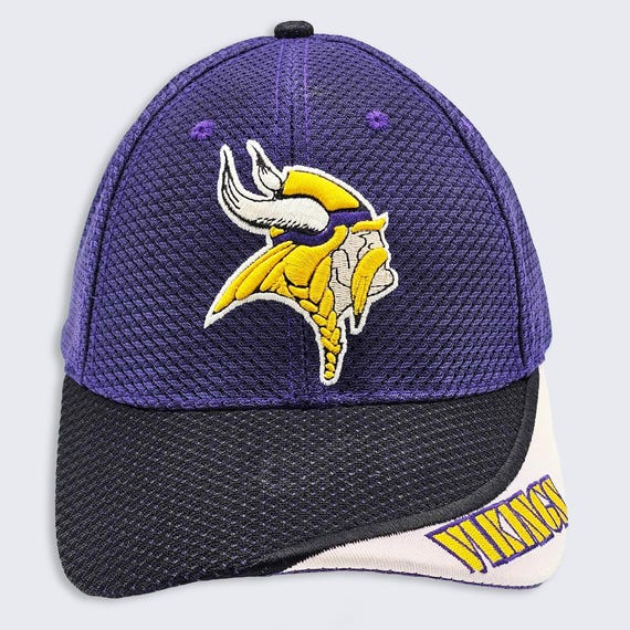 Minnesota Vikings Vintage Y2K Game Day Adjustable Hat - Purple Color Cap - Officially Licensed - Stitched On - One Size - FREE SHIPPING