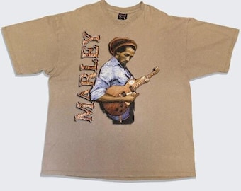 Bob Marley Vintage 90s Tan T-Shirt
