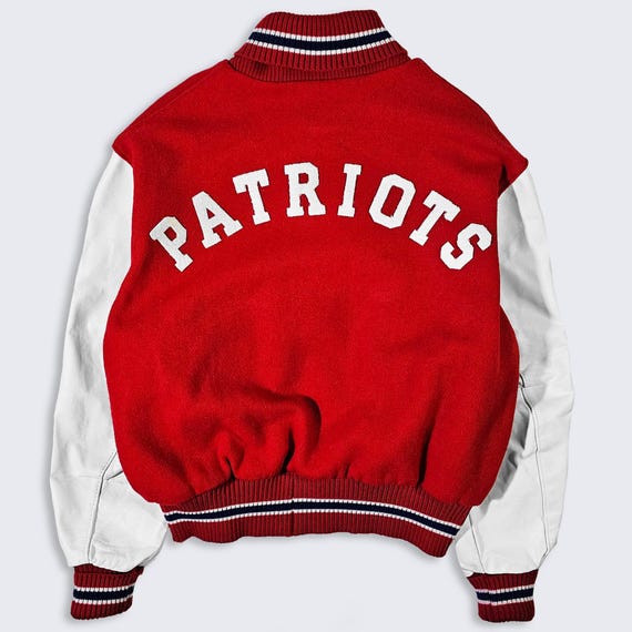 New England Patriots Vintage 80s DeLong Varsity Jacket