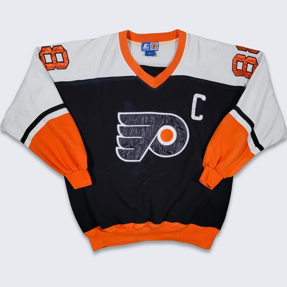 90s Philadelphia Flyers Starter Black Alternate NHL Jersey Size Large