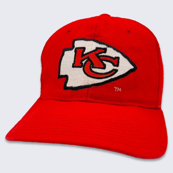 Kansas City Chiefs Vintage 90s New Era Snapback Hat - NFL Football Pro Model Red Baseball Cap - Green Under Bill - One Size - FREE SHIPPING